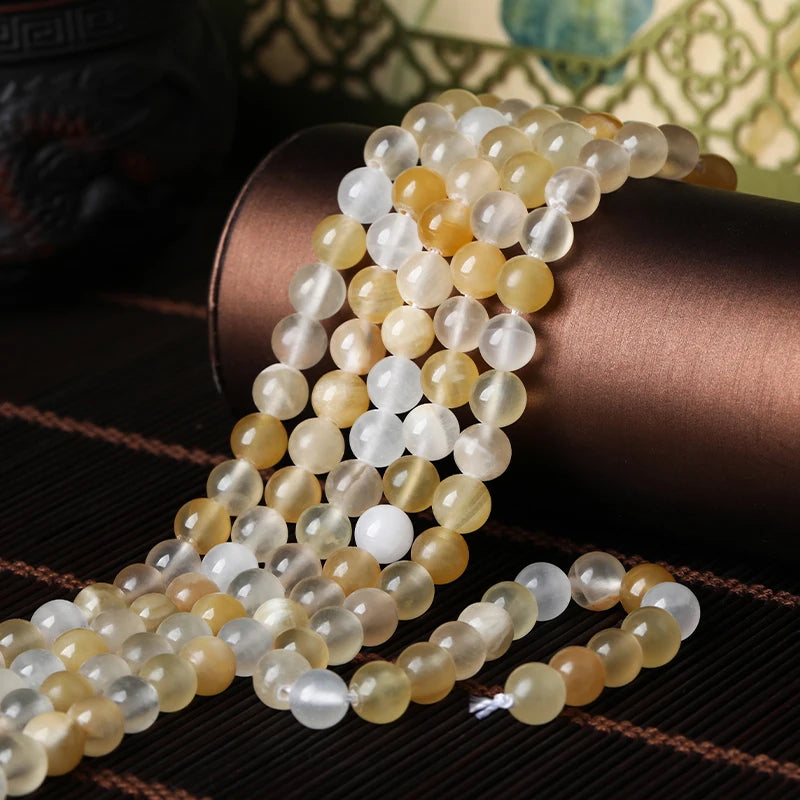 4/6/8/10mm Natural Stone Afghan Green Jade Beads Round Loose Gemstone For Jewelry Making DIY Supplies Bracelet Accessory 15"