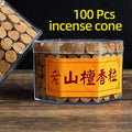 Natural Lao Shan Sandalwood Incense Cones | Long Lasting Organic Aroma for Meditation, Yoga & Home Fragrance