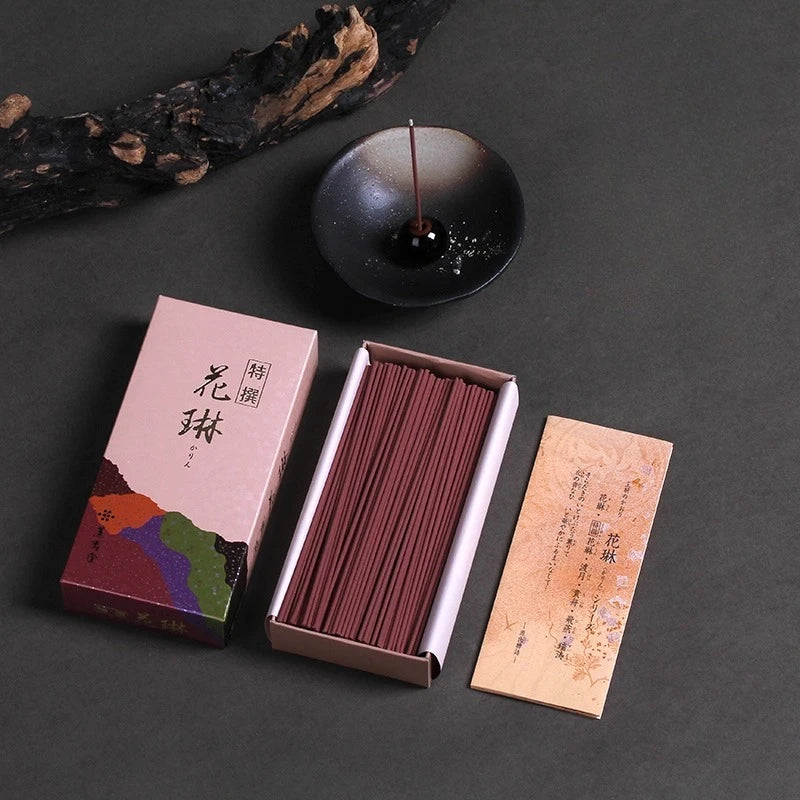 80g Japanese Natural Agarwood Incense Enshrined Buddha's Home Interior Tea House Hotel Soothing Mind Purifying Air Joss Stick
