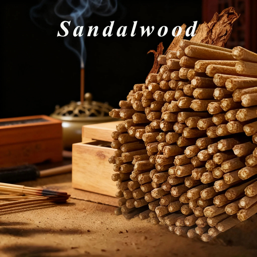 20/50/100/200/400 Sticks, Sacred Wood Incense Sticks, Natural Sandalwood Scent, Healthy and Harmless Home Decor Incense, Safe and Long-Lasting, with a Pleasant Aroma, Suitable for Relaxing in Living Rooms, Study Rooms, Bedrooms, Etc., a Convenient Choice