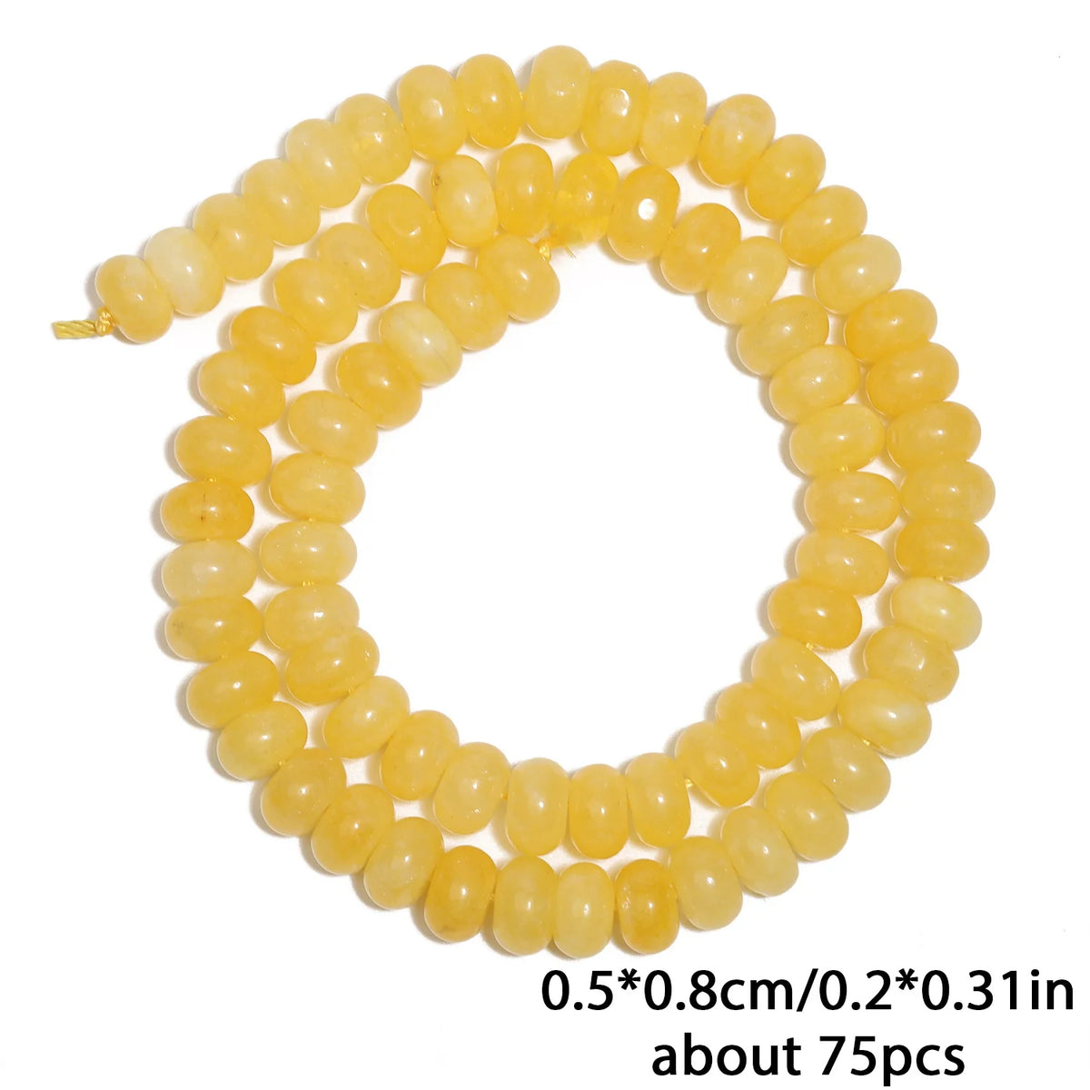 Natural Stone Rondelle Beads 5x8mm, 75pcs