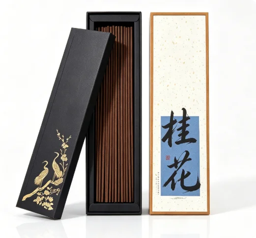 50gJapanese Style Natural Incense Sticks Set for Meditation Yoga Relaxation – Elegant Gift  with Tranquil Scent & Clean Burning
