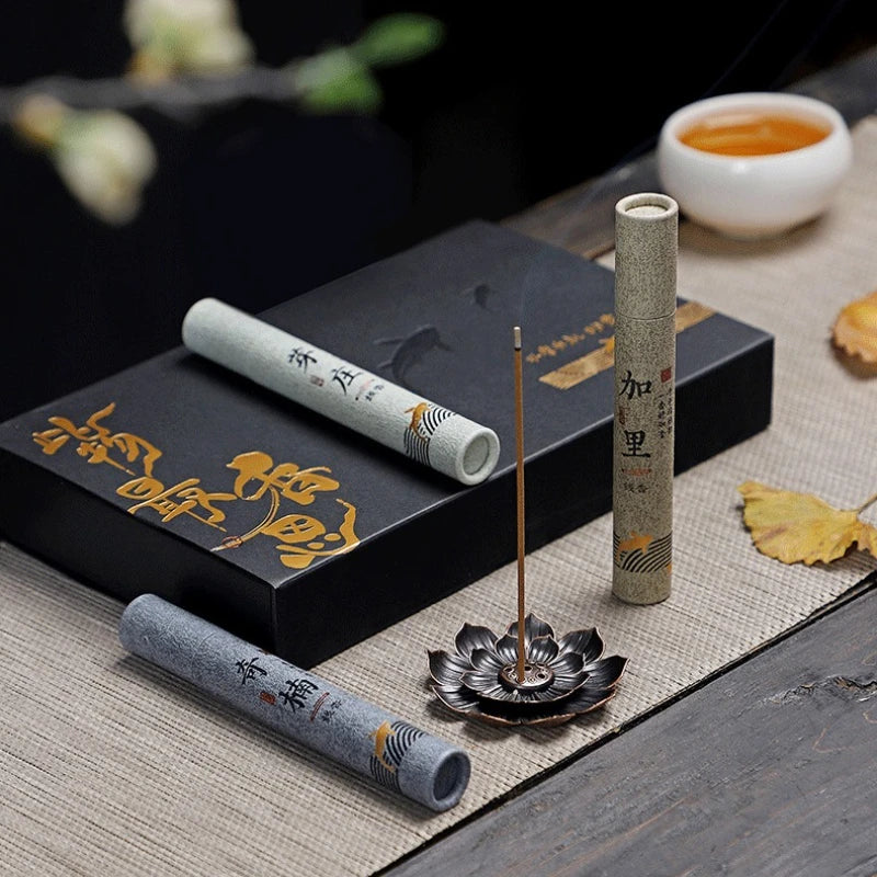 12 Types of Natural  Incense Per Box Sandalwood Osmanthus Incense Stick Home Fragrance Aroma Blessing Ceremony Pray Buddha Cense