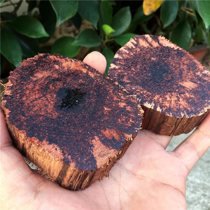 Myanmar Small Leaf Xiangzhen Incense Log Round Qi Nan Aromatherapy Material Home Car Pendant Buddha Beads Bracelet Decoration