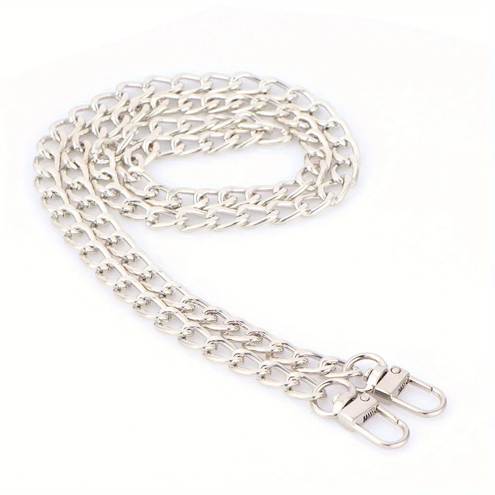 40-140cm Purse Chain Strap Flat Chain Strap Handbag Chains for Wallet Satchel Tote Bags Shoulder Bag Chain Replacement Strap