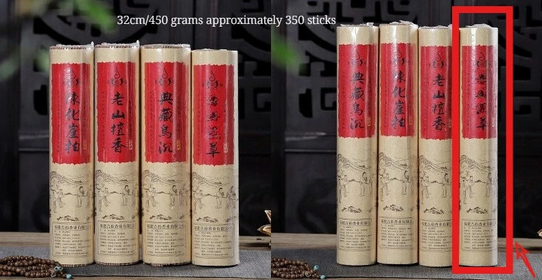 450g Natural Stick Incense Old Mountain Sandalwood Cliff Cypress Agarwood Yoga Home Worship of Buddha Meditation Joss Stick