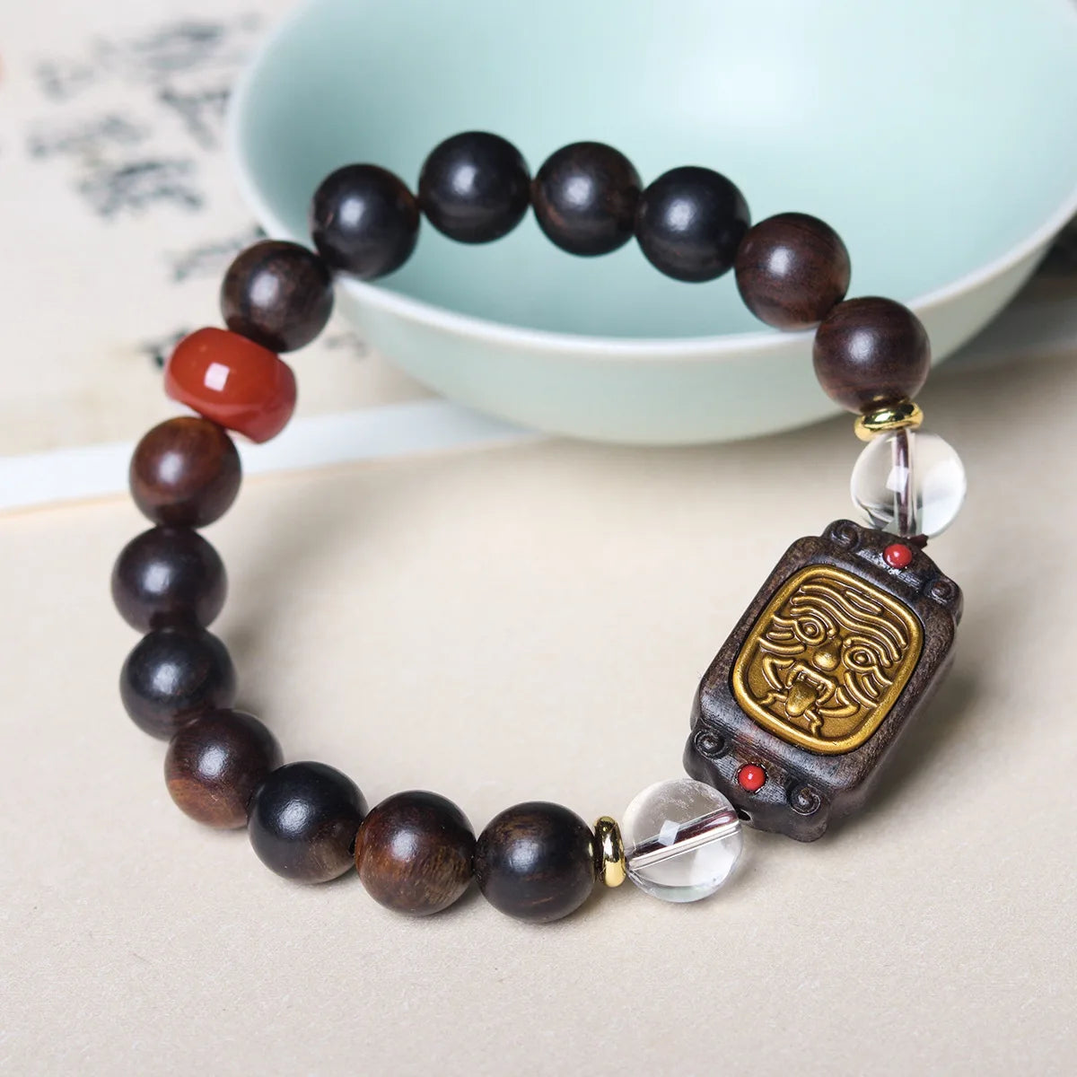 Premium Wholesale Black Kyara Agarwood Single Wrap Mala Bracelet Zakiram Hand Plaque Prayer Beads Wenwan For Men Women