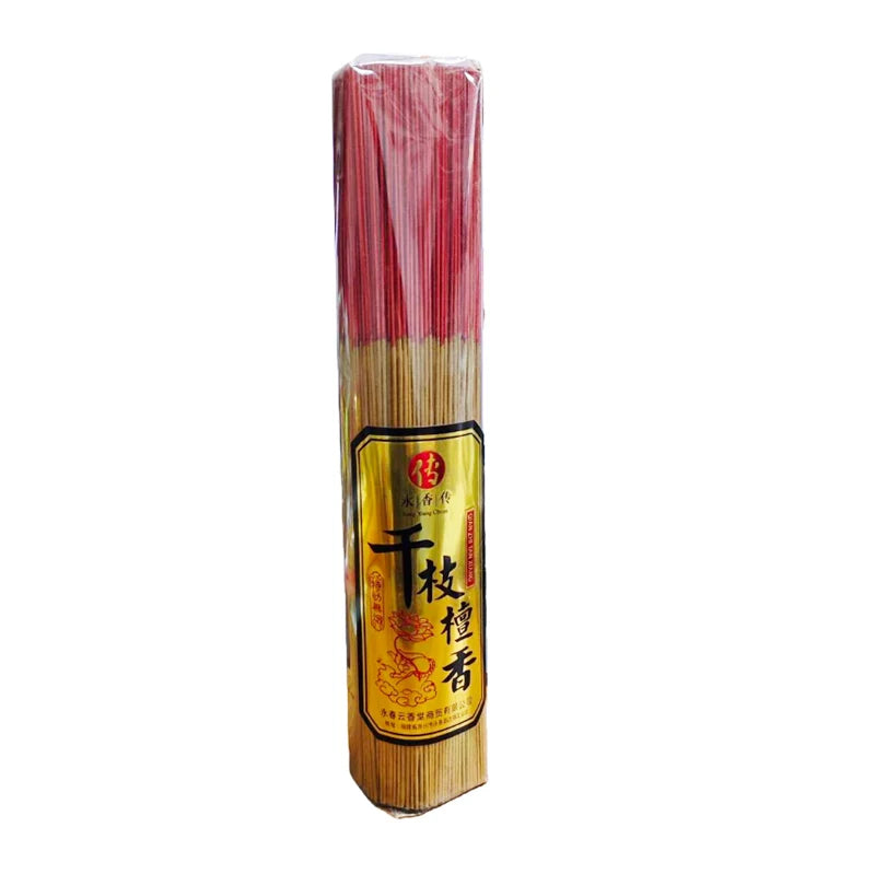 1000 Pieces/lot Smokeless Sandalwood Incense Sticks 500g Traditional Handmade Guanyin Worship Buddha Bamboo Stick Incense