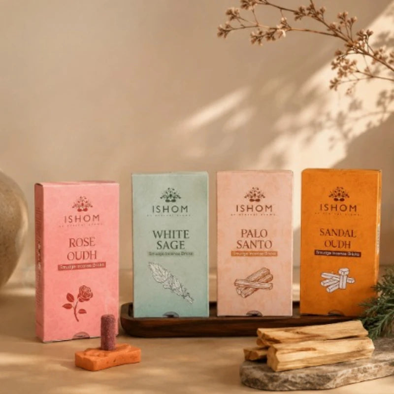 Ishom Original Incense Brick Charcoal-free Incense Sandalwood Wardrobe Purification Deodorization Sleep Aid Aromatherapy Block