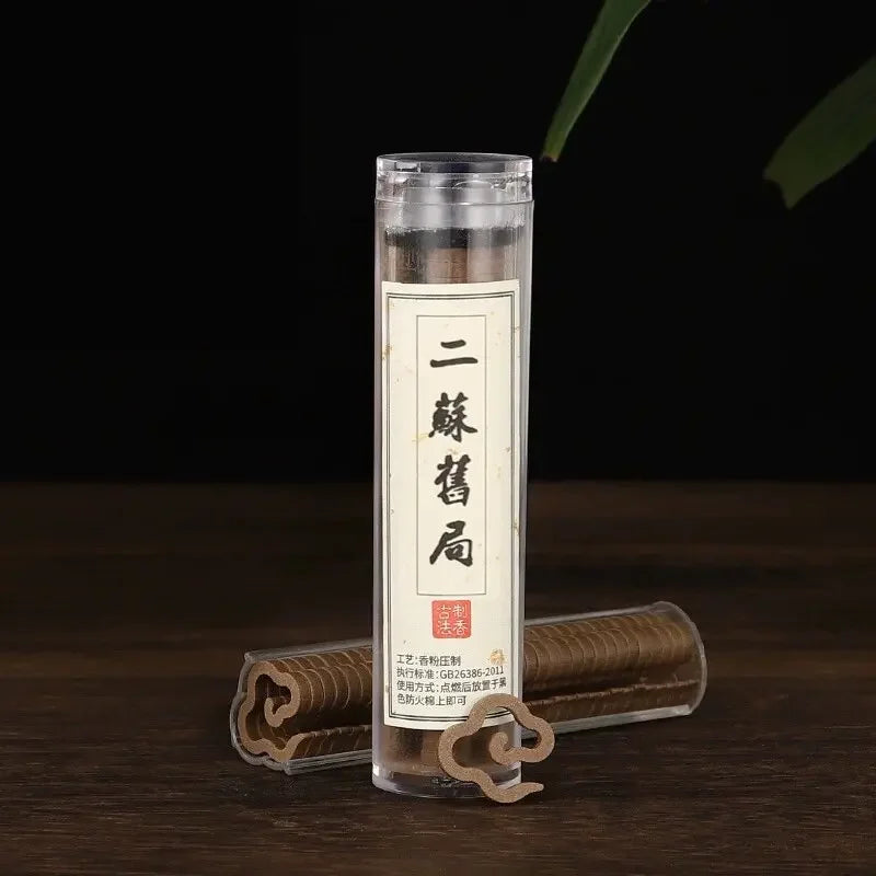 42pcs/tube Natural Material Special Shape Coil Incense Burning 30 Mins Jasmine Lavender Home Aroma Fragrance Yoga Meditation