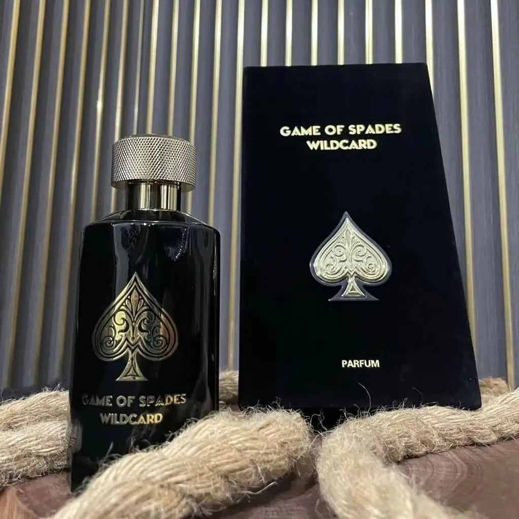 Game of Spades Wildcard Perfume Spray |   3.4 oz (100ml) |   Vanilla, Apple, Tonka, Oud Wood, Bergamot Scent |   Long Lasting Fragrance for Men