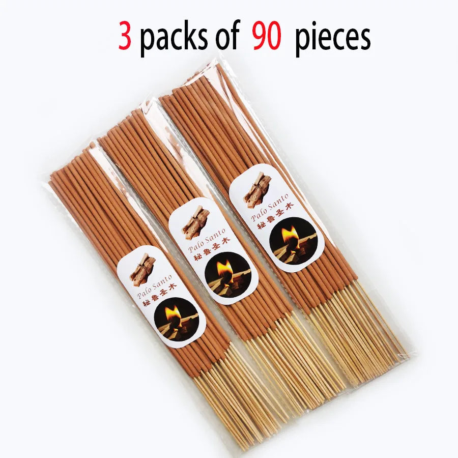 30/80pcs Premium Peruvian Sacred Wood Incense Stick Suitable for Yoga, Meditation, Purifying Ideal Emotional Boosting