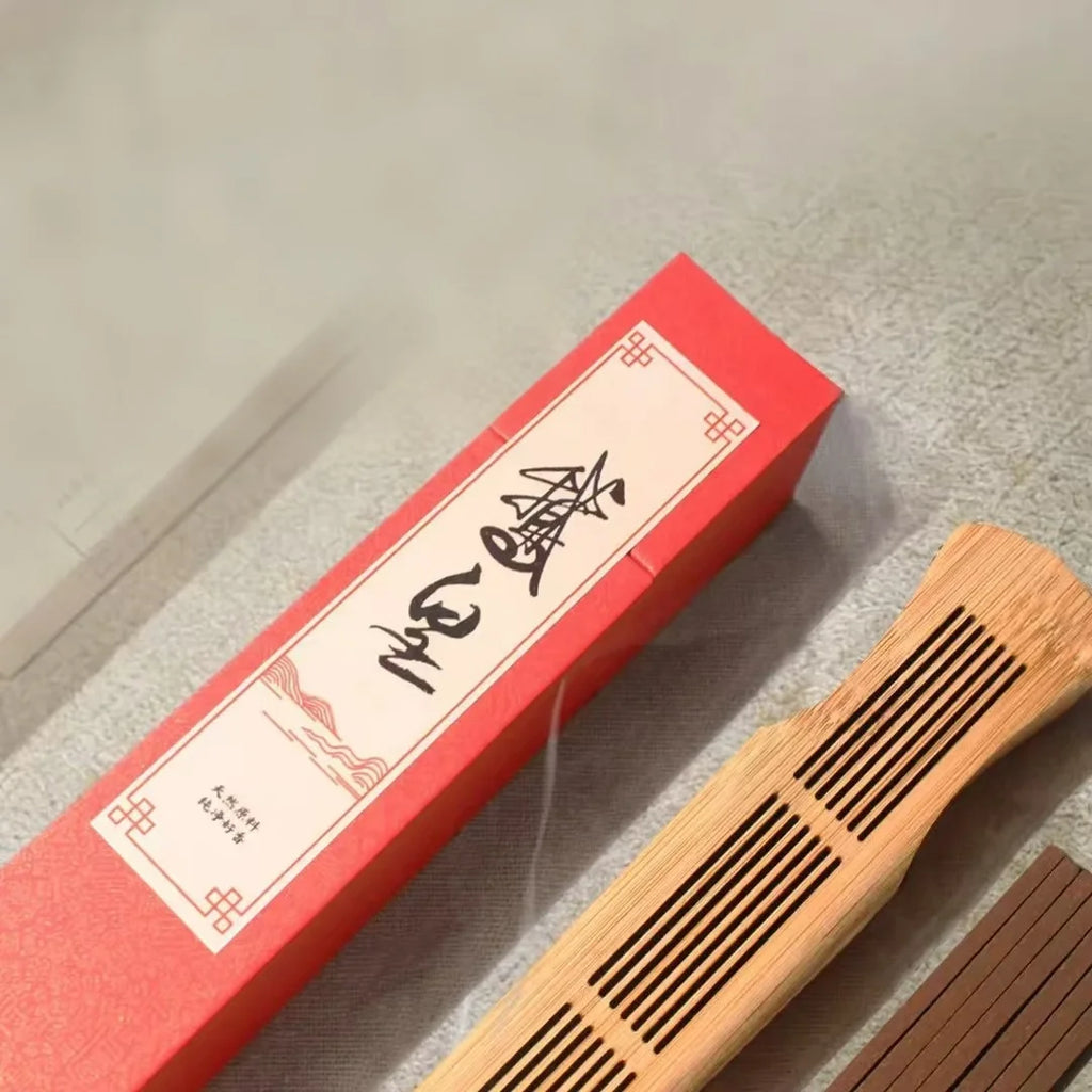 2-Hour Long-Lasting Incense Sticks with Fragrances of Agarwood, Sandalwood, and Frankincense, Made Using Traditional Methods, Are Rich in Aroma, Purify the Air, Deodorize and Freshen the Atmosphere, Provide a Refreshing and Invigorating Effect, and Have a