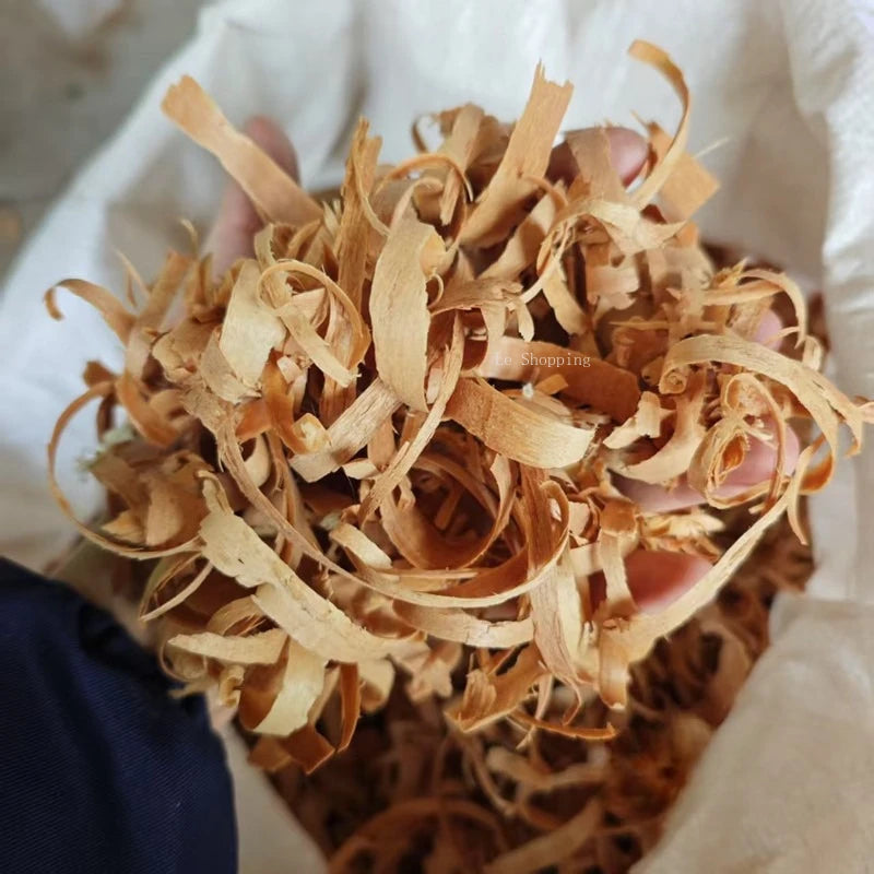 1000g Sandalwood Round Wood Crushed Materials and Wood Strips Temple Worship Buddha Sacrifice Make Raw Materials for Incense