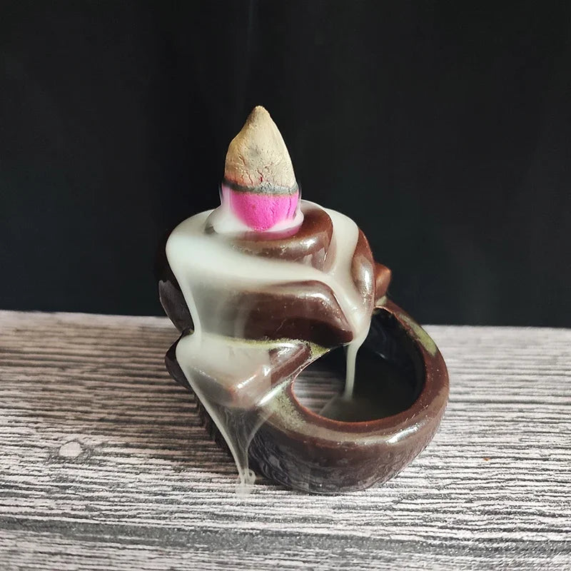 50pcs/bag Natural backflow incense cones Sandalwood Lavender Mixed scents for home waterfall incense smoke Reflux Tower Incense