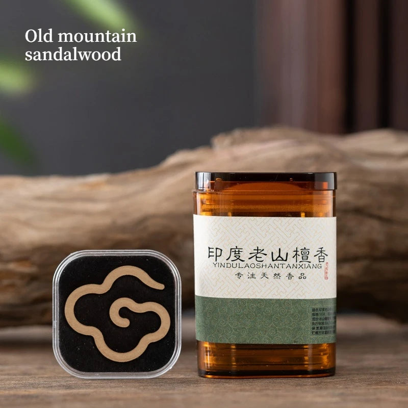 No Sticky Powder Agarwood Sandalwood Incense Coil Pure Powder No Sticky Powder Indoor Long-lasting Aromatherapy Purifying Air