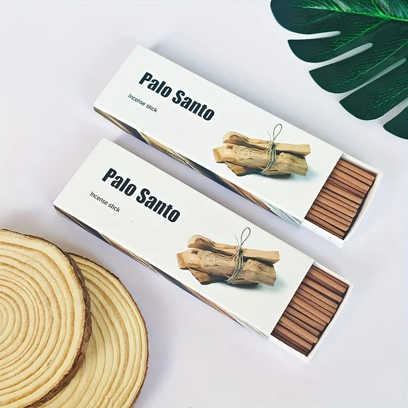 30 High-Grade Palo Santo Sticks, White Sage, Cedar, and Coffee-Scented Sticks, Thickened with a Diameter of 2.7mm, Natural Aromatherapy, Suitable for Yoga, Meditation, Purification, and Gift-Giving