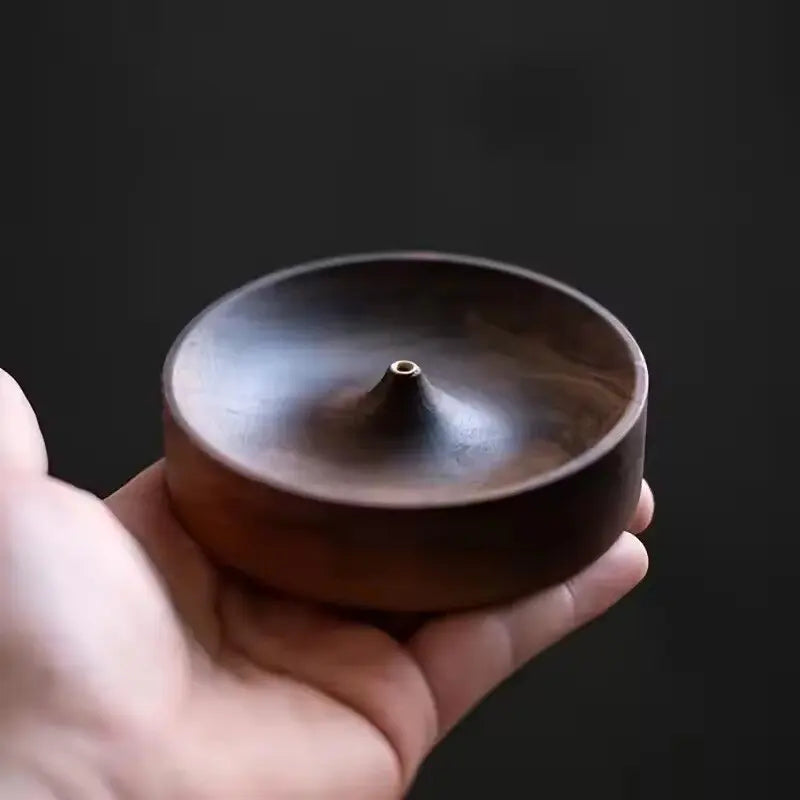 Handmade Thicken Solid Wood Incense Burner Indian Sandalwood OUDH Incense Sticks Holder Zen Buddha Fragrance Incense Base