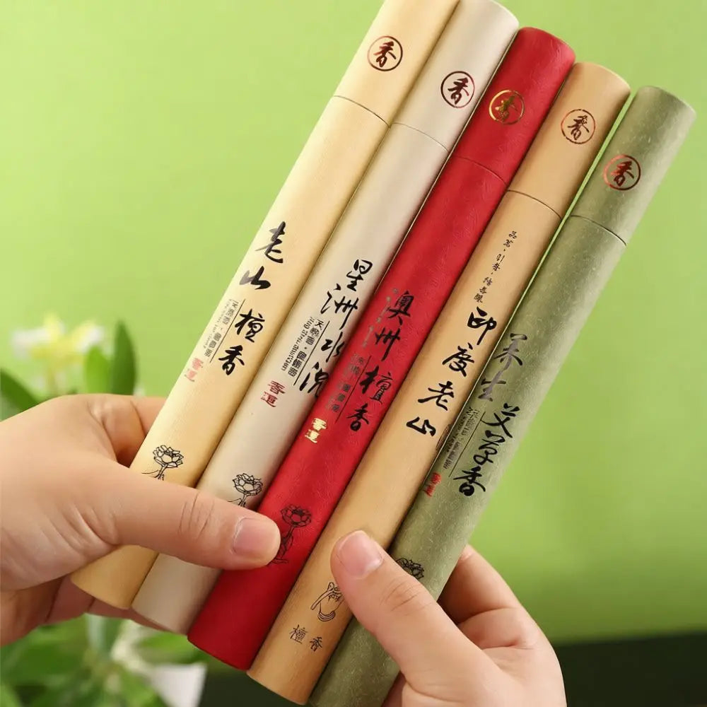 Handmade Natural Incense Sticks Sandalwood Agarwood Aromatic Scent Indoor Yoga Meditation Buddhist Offering Home Incense