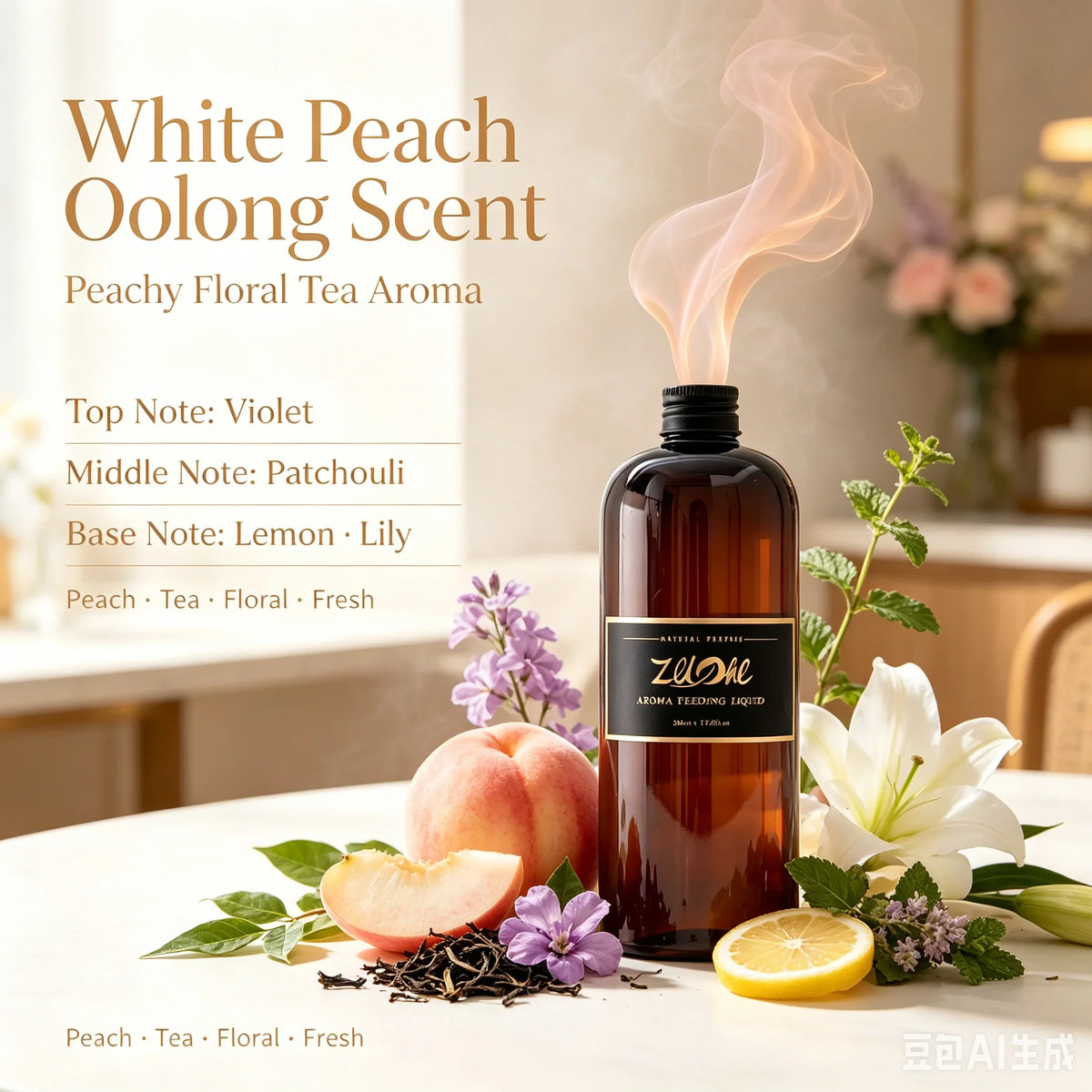 500Ml Large Capacity Five Hotel Gardenia Healton Essential Oil Aromatherapy Supplement Perfume Home Aromatherapy Indoor Lasting