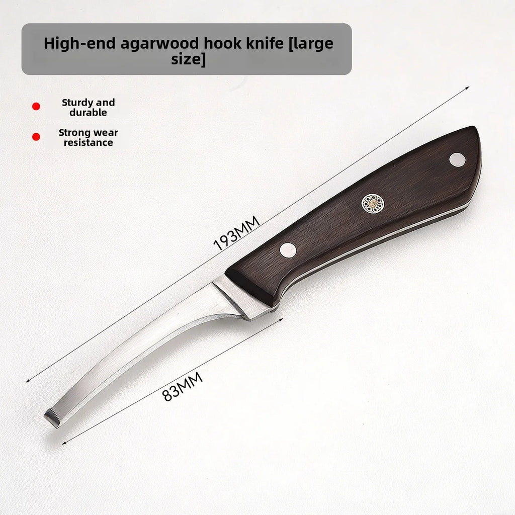 High Hardness Stainless Steel Hook Knife Sharp Wood Carving Tool For Agarwood DIY Woodworking Craft Hot Sale