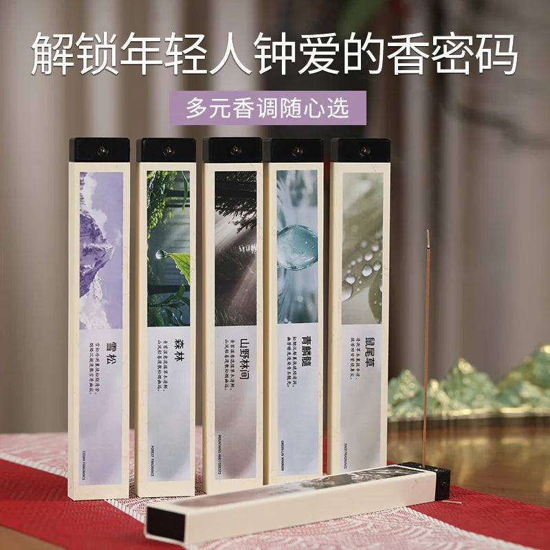 1Box 16 Scents Natural Premium Incense Sticks, Agarwood Sandalwood Coffee Office/Home Fragrance Gift for Good Sleep Refresh Mind