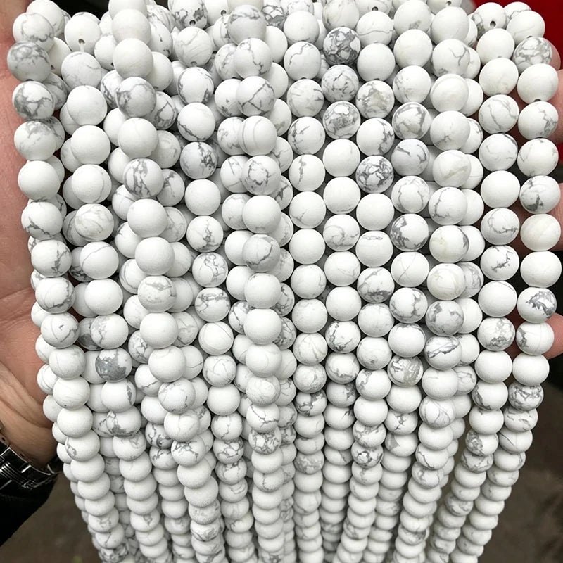 Natural Lava Jaspers Stone Beads Snake Skin Stone Turquoise Agates Round Loose Beads For Jewelry Making DIY Bracelet Accessories