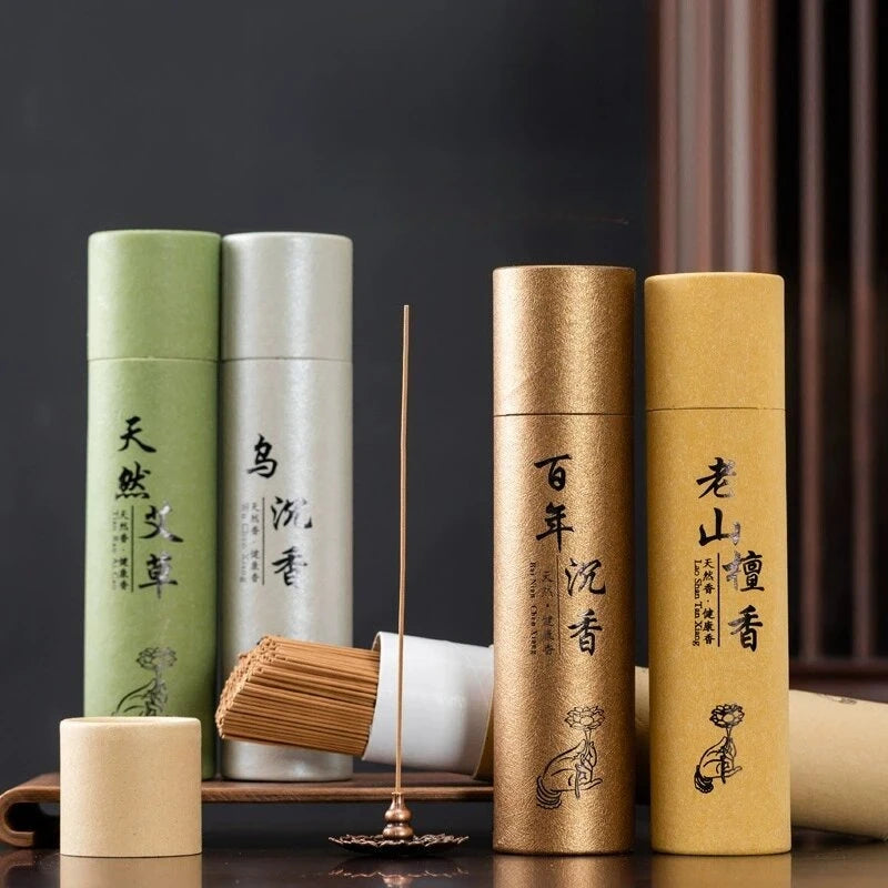 400Pcs Natural Sandalwood Agarwood Incense Sticks - for Home Blessing, Buddhist Prayer, Ceremony, Meditation and Relaxation