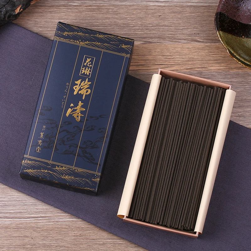 80g Japanese Natural Agarwood Incense Enshrined Buddha's Home Interior Tea House Hotel Soothing Mind Purifying Air Joss Stick