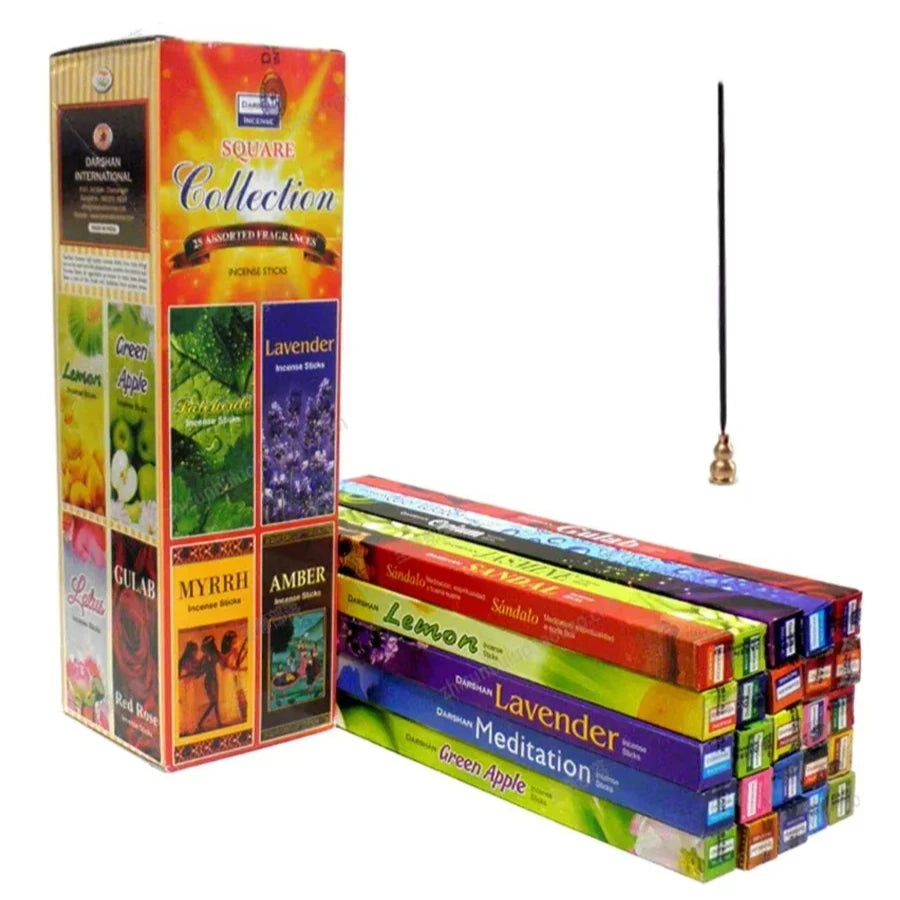 Indian Incense Sticks 10/25 Pack Sandalwood Sage Aromatherapy