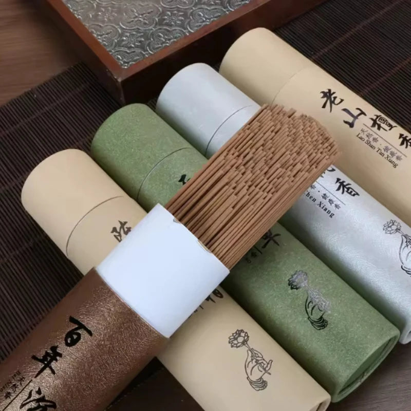 400Pcs Natural Sandalwood Sticks Home Incense Sticks Blessing Ceremony Prayer Buddha Incense Wormwood Sandalwood Agarwood