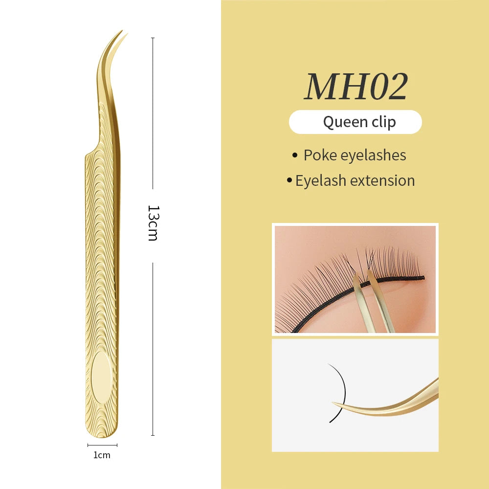 GLAMLASH Eyelash Tweezers 420 Stainless Steel