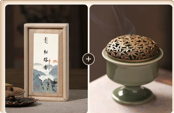 Natural "pine tower incense" agarwood pan incense indoor authentic ancient pine cone Chinese aromatherapy