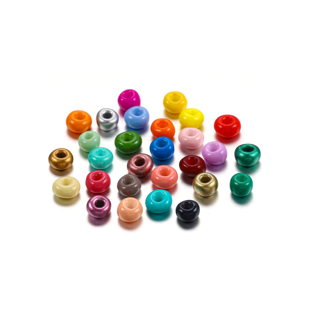 3/4mm Glass Seed Beads 300/600Pcs Loose Round Beads for Jewelry Making