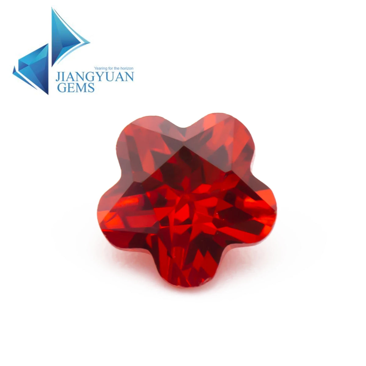 Size 3x3mm~10x10mm 5A Zircon Flower Shape Various Color Cubic Zirconia Stone Loose CZ Synthetic Gemstone for Jewelry Making