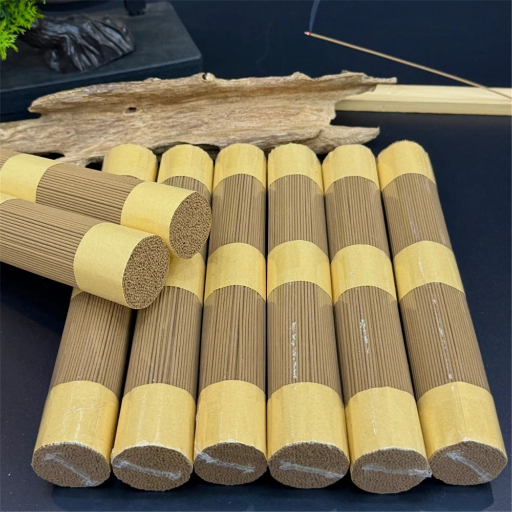Yellow Kyara Incense Sticks,Natural Home Incense,Indoor Aromatherapy for Buddha Worship Tea Room,Long Lasting Fragrance,Ouds
