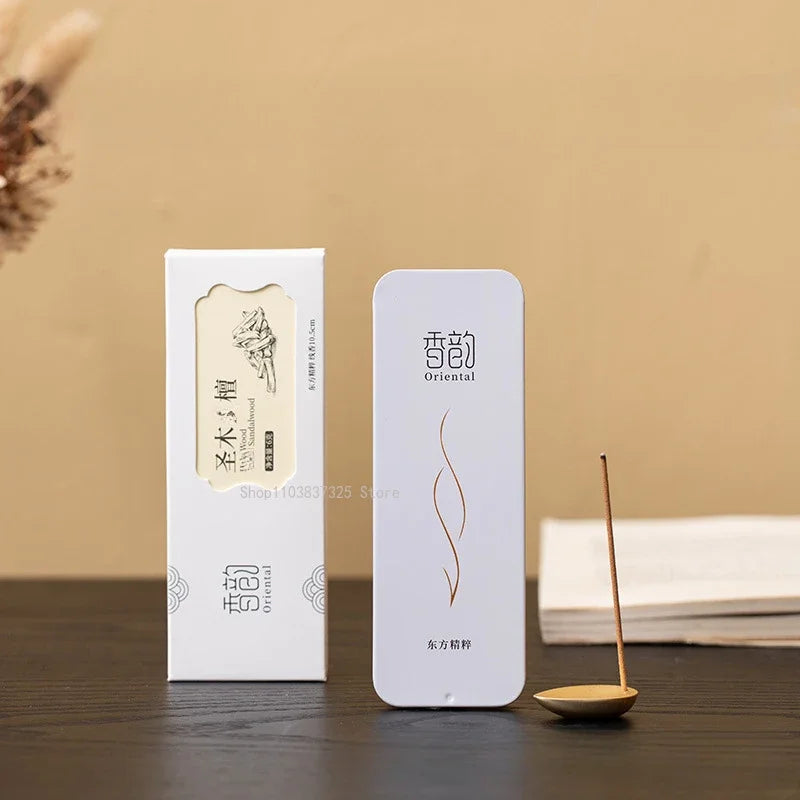 10.5CM Travel Incense Stick Natural Sandalwood/Agarwood Home Indoor/tea Room/Soothing Stress/Long-lasting Fragrance Joss Stick