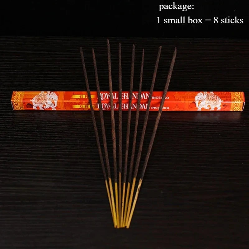 8 stick India Sandalwood Incense Sticks Meditation Lavender Sage Palo Santo Jasmine Line Incense Aromatherapy Lasting Fragrance