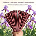 22cm Iris Flower Incense Sticks with Long-Lasting Fragrance, Suitable for Home Bedrooms, Study Rooms, Living Rooms, Tea Rooms, and Reception Rooms, to Purify the Air and Relax the Mind