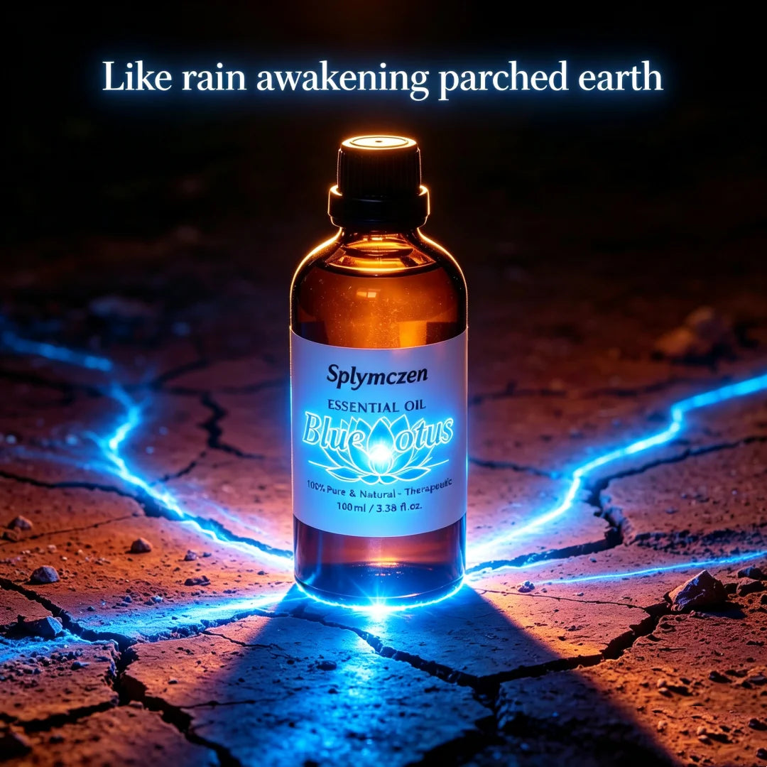 Splymczen Blue Lotus Aroma Oil 100ml Pure Natural Fragrance Oil for Diffuser Home Scent Candle Making DIY Soap Incense Making