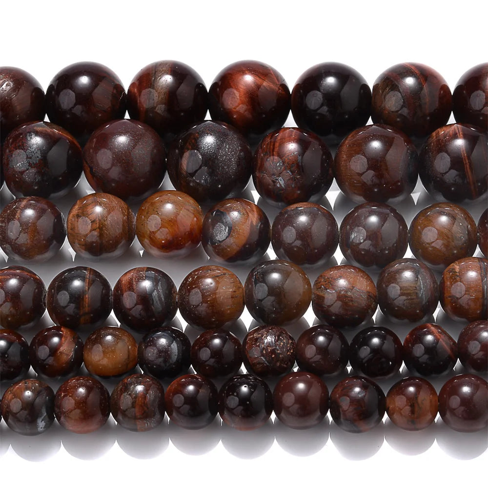 Natural Stone Beads Pink Red Series Coral Turquoises Garnet Jades Sun Stone Loose Beads for Jewelry Making DIY Bracelet 4-12mm