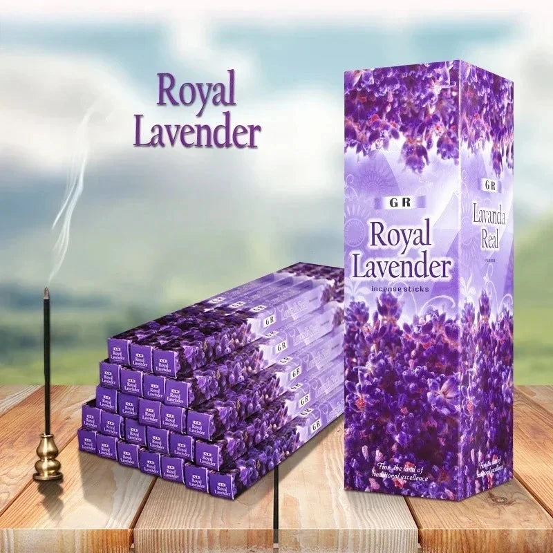 8 stick India Sandalwood Incense Sticks Meditation Lavender Sage Palo Santo Jasmine Line Incense Aromatherapy Lasting Fragrance
