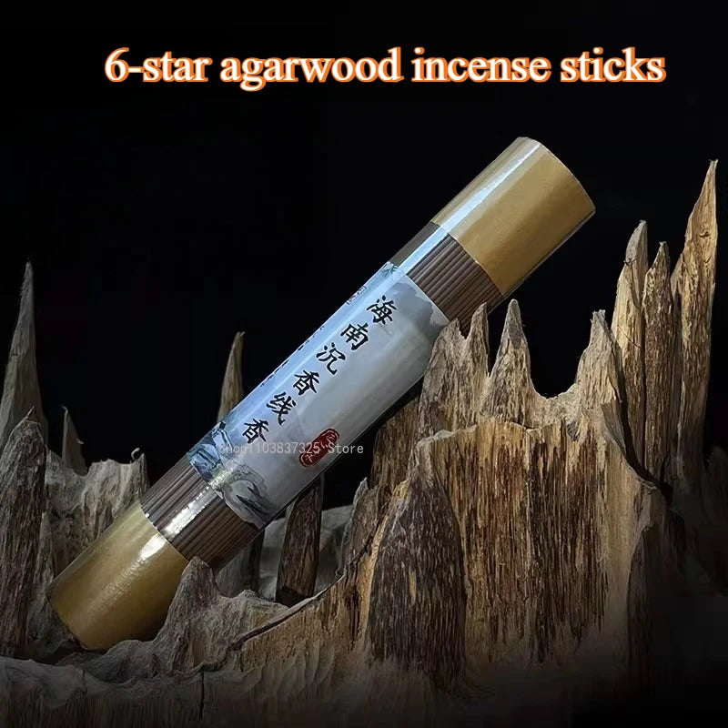 100g 8-star Hainan Agarwood Incense Stick Household Indoor/Office/Yoga Meditation/Soothing Help Sleep Aromatherapy  Joss Stick