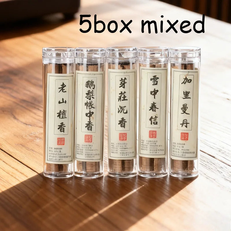 5 Bottle of Small Xiangyun Coiled Incense Nha Trang Agarwood and Sandalwood Ambergris, Multiple Scents (42 Pieces Per Bottle)