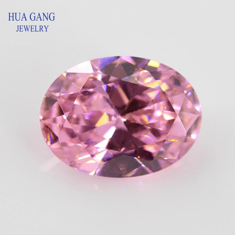 5A CZ Oval Shape Size 2x3mm~13x18mm Synthetic Gems Cubic Zirconia For Jewelry, White Garnet Black Golden Yellow Amethyst