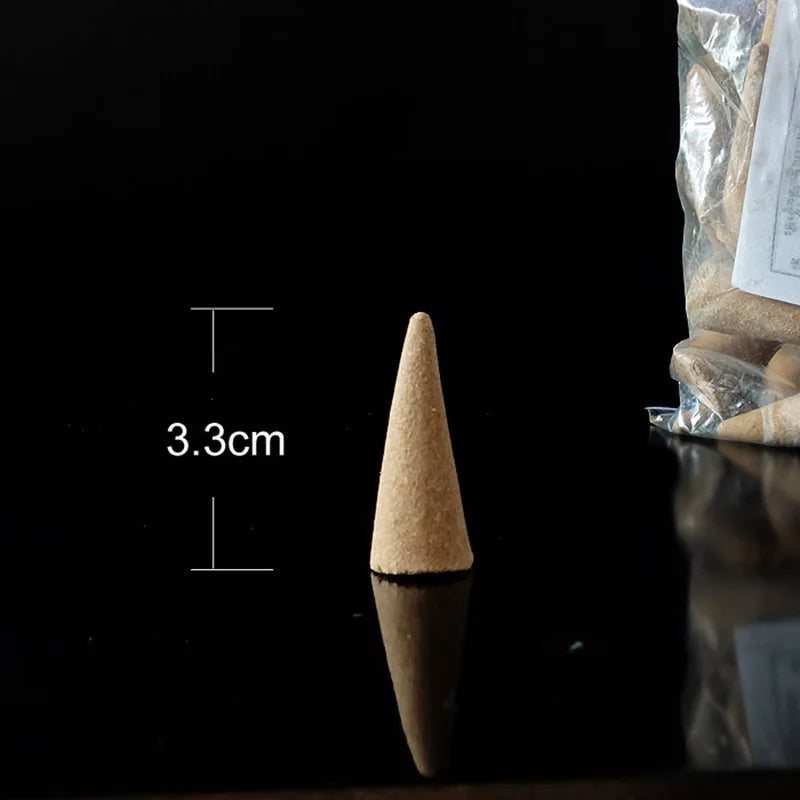 Tibetan Natural Incense Cones - Soft Smoke, Peaceful and Serene, Ideal for Buddha Offerings and Meditation