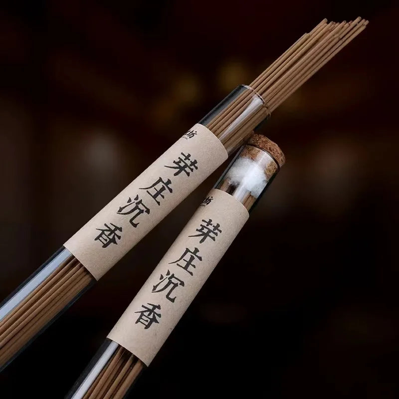 20 Gram  Nha Trang Agarwood Incense Stickers ,Glass Bottle Package , Long-lasting Fragrance, Calming and Soothing