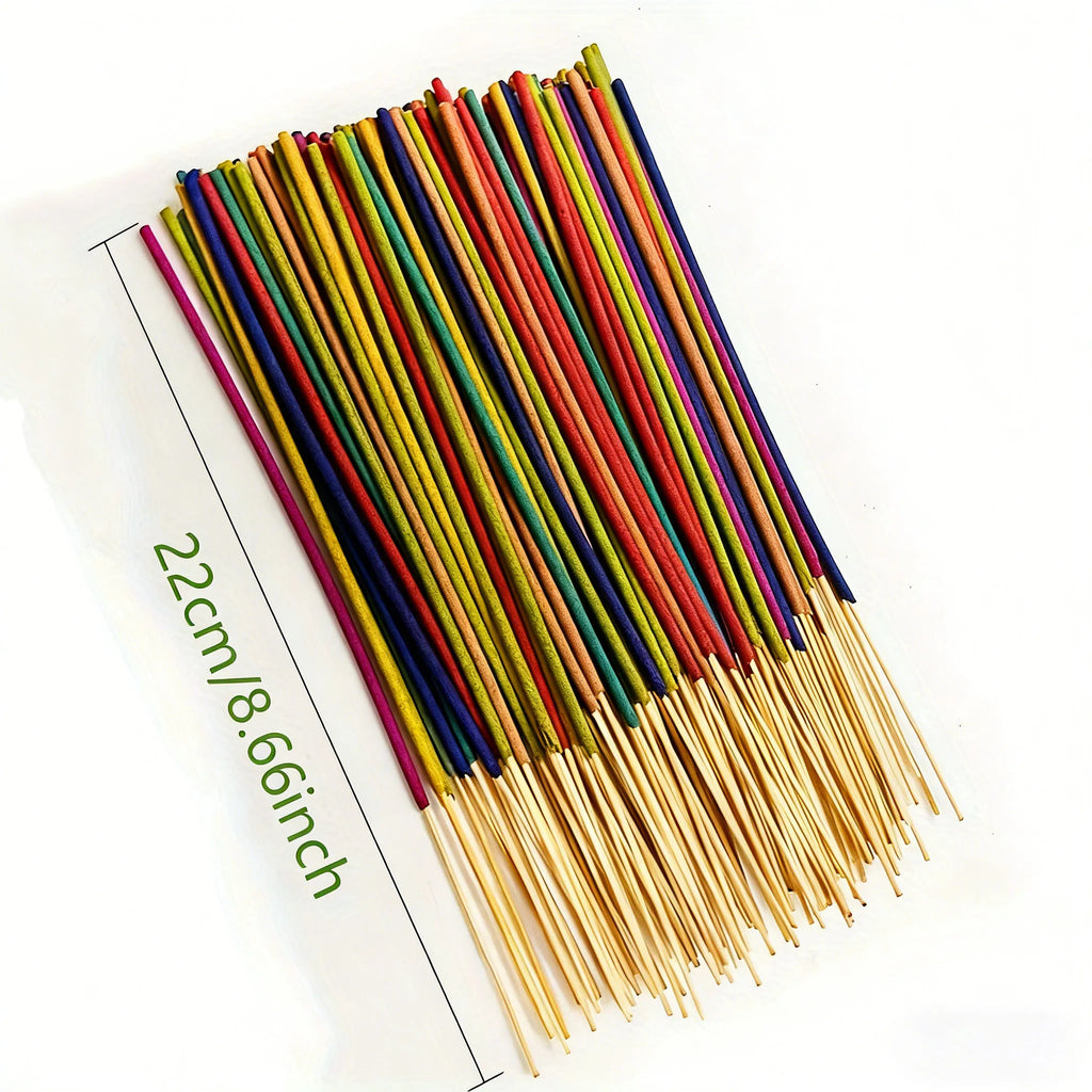 Wholesale Multi-Colored and Multi-Scented Incense Sticks - White Sage~Lavender~Rose~Lemongrass and Jasmine Various Scents |   Long-Lasting Home Air Purification Fragrance |   Christmas Gifts, Wholesale Options: 45/90/180/360 Pieces