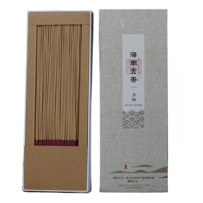 32CM Hainan Agarwood Bamboo  Incense Stick Home Buddha Worship Indoor Yoga Meditation Soothing Spiritual Lasting Fragrance