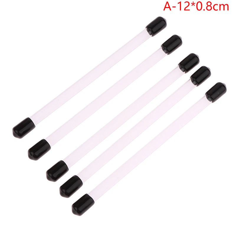 5Pcs Transparent Acrylic Incense Tube Storage Box 1-10g